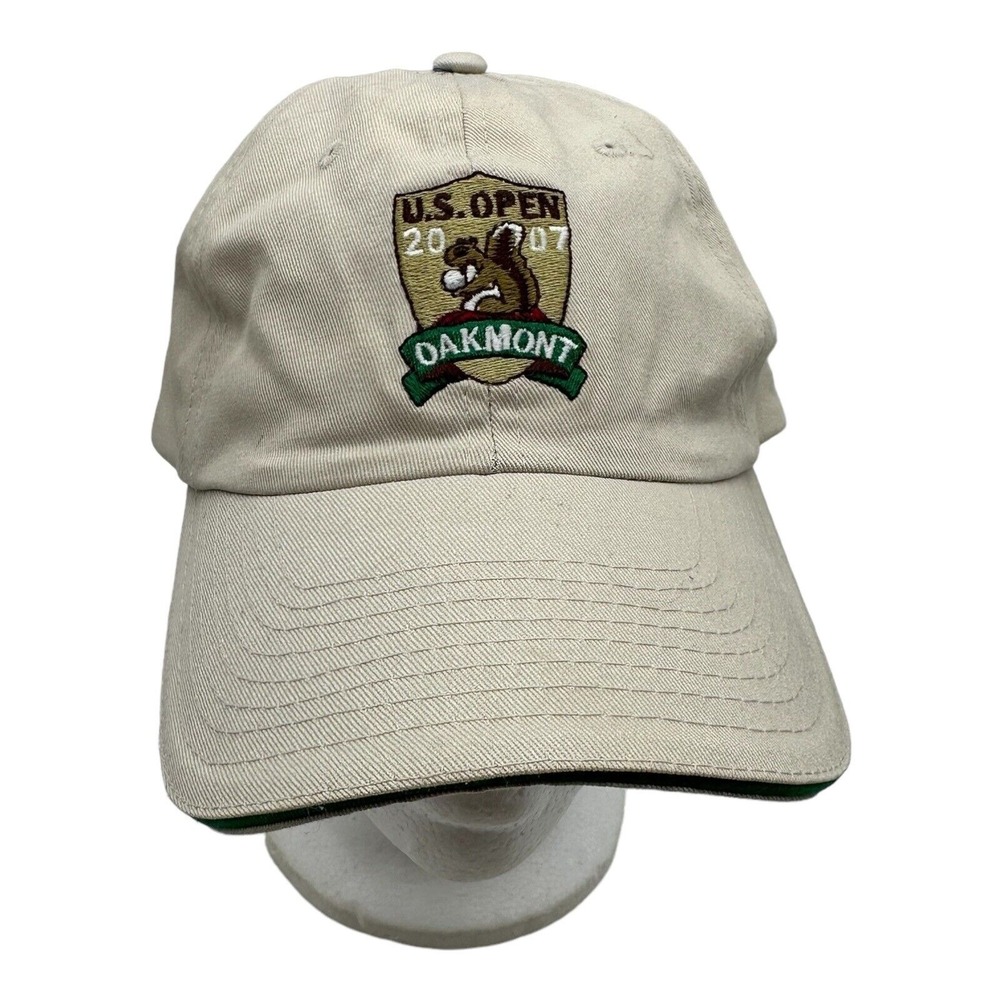 US Open 2007 Hat Beige Tan Adjustable Oakmont USGA Member